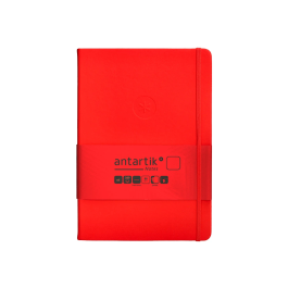 Antartik Cuaderno A5 Tapa Dura Rojo Hojas Lisas 100 Hojas 80gr FSC