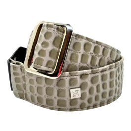 GETM Correa Guitarra Bajo Aussie Gator Ash Grey ajustable hasta 165 cm