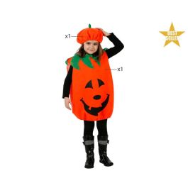 Disfraz Calabaza Niña Infantil Unisex Sonriente Halloween Talla 7-9 Años