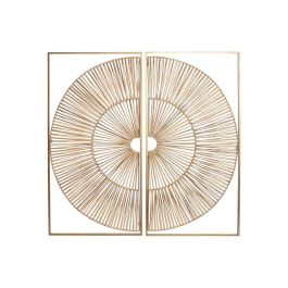 Decoracion Pared Scandi DKD Home Decor Natural Dorado 2 x 100 x 50 cm Set de 2 Precio: 140.49999942. SKU: B1GVDF6JBH