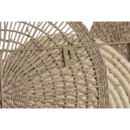 DKD Home Decor Decoración Pared Boho Natural 5 x 64 x 107 cm (2 Unidades)