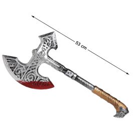 Hacha Vikinga Decorada Con Sangre 53 cm - Accesorio para Disfraces y Eventos de Fantasía Precio: 2.50000036. SKU: S1122821