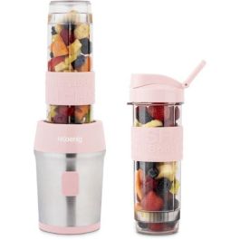 Mini batidora - SMOO12 - 300 W - 570 mL - Rosa pastel - 2 botellas de agua incluidas Precio: 52.5000003. SKU: B1CL8EVD3V