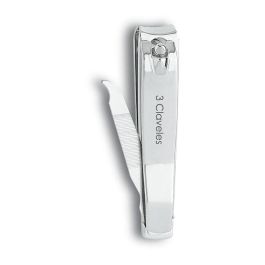 Tres Claveles Cortauñas con Lima Cromado 8 cm para Pedicura y Manicura. Cortauñas de Precisión con Lima Incorporada D 3C Precio: 2.50000036. SKU: B1DHGZHBBA