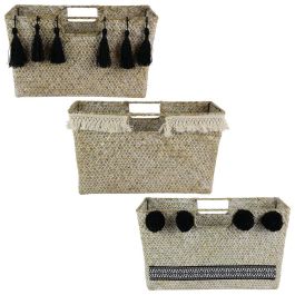 Home Deco Factory Revistero Trenzado Ethnical Life 35x18x20 cm