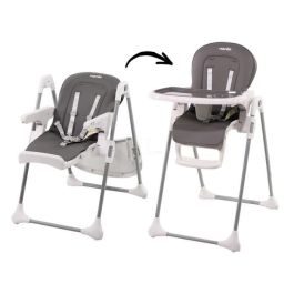 Trona NANIA BIANCA - 6 meses a 36 meses - Respaldo reclinable - Altura regulable - Plegado compacto - Gris Trona NANIA BIANCA - 6 meses a 36 meses - Respaldo reclinable - Altura regulable - Plegado compacto - Gris