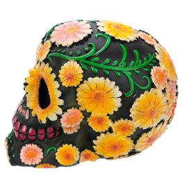 PUCKATOR Figura Calavera Día de los Muertos Margaritas 11cm
