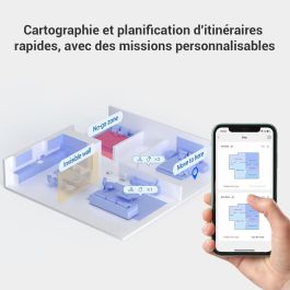 EZVIZ EZV1692798895779 Aspiradora Robot RS2 con Base Multifunción Lavado, Secado, Limpieza y Recarga Automática 4000 Pa