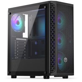 ENDORFY Signum 300 ARGB Black Torre PC ATX/micro ATX/Mini-ITX, Negra con Iluminación Multi y Ventana Lateral