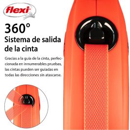 Correa Flexi Xtreme L Cinta 5M Negro-Naranja