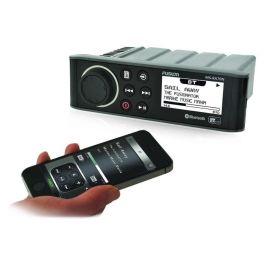 Fusion MS-RA70N Radio Estéreo Marina Impermeable IPX7 NMEA 2000 200W con 2 Zonas de Audio y Montaje Empotrado