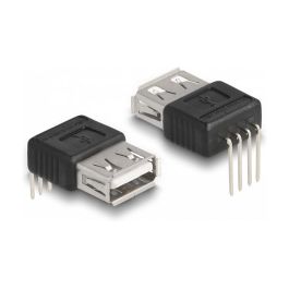 DeLOCK Adaptador USB 2.0 Tipo A Hembra a 4 Pines en Ángulo de 90°, Negro/Plata Precio: 5.2877. SKU: B1GDHA65WH