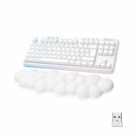 Logitech G G715 Teclado para juegos Inalámbrico Mecánico GX Red Lineal Colección Aurora White Mist con reposamuñecas Precio: 190.50000057. SKU: B1EG9BAB7K