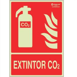 DUVER 7002 Señal Extintor CO2 Plástico Luminiscente 297x210mm Precio: 11.58999952. SKU: B1CB2RM8YS