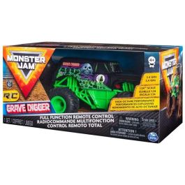 Spin Master 6044955 Monster Jam Grave Digger Coche Teledirigido RC Escala 1:24 Oficial +3 años