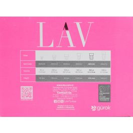 Lav Set de 6 Vasos para Refresco Aras 365 cc (8 Cajas)