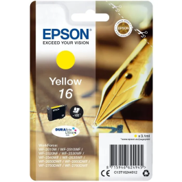 Cartucho Inkjet Epson T162440 Nº16 Wf-2010W/2510Wf/2520Nf/2530Wf/2540Wf Amarillo 3,1 Ml Precio: 14.49999991. SKU: S7732716