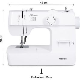 Máquina de coser - MEDION - SM 70 - 71W - 12 puntadas - 700 rpm - LED - Blanco Máquina de coser - MEDION - SM 70 - 71W - 12 puntadas - 700 rpm - LED - Blanco
