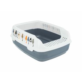 Trixie TRI4011905403977 Caja de arena Delio con borde 38x20x50 cm Estampado gris y blanco