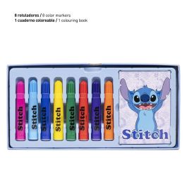 Cerdá Set de Papelería Coloreable Maletín Stitch Azul Claro