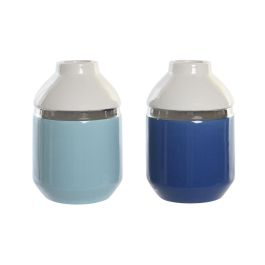 Jarron Atlantico DKD Home Decor Azul Marino Azul Celeste 12 x 18.5 x 12 cm (2 Unidades) Precio: 27.50000033. SKU: S3042215