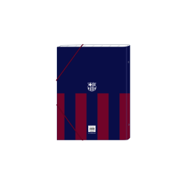 Carpeta Clasificadora F.C. Barcelona 24/25 Granate Azul marino A4 26 x 33.5 x 4 cm