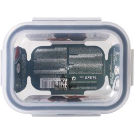 Fiambrera Hermética Santa Clara Transparente Rectangular 375 ml (12 Unidades)