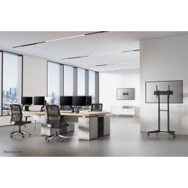 Neomounts FL50-540BL1 Carro Móvil Soporte de Suelo para Pantallas 37-70" Carga 50kg, Ajuste Altura 128.5-145cm, VESA 600x400 Negro