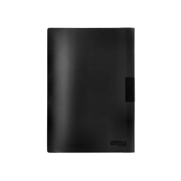 Beautone Carpeta Dossier Pinza Lateral DIN A4 Negra Polipropileno Pack 10