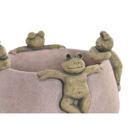 DKD Home Decor Jarrón Shabby de Cemento Gris Verde con Ranas 16x16x12 cm Pack de 12 Unidades DKD Home Decor Jarrón Shabby de Cemento Gris Verde con Ranas 16x16x12 cm Pack de 12 Unidades