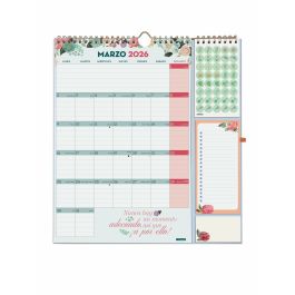 Finocam Calendario De Pared Plus 16 Meses 215x325 mm con Frases Motivadoras, Septiembre 2025 - Diciembre 2026, Incluye Pegatinas y Notas Engomadas Finocam Calendario De Pared Plus 16 Meses 215x325 mm con Frases Motivadoras, Septiembre 2025 - Diciembre 2026, Incluye Pegatinas y Notas Engomadas