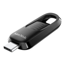 Sandisk Memoria USB-C 256GB Ultra Slider 400MB/s USB 3.2 Gen 1 Retráctil para Windows y Mac