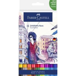 Rotuladores Acuarelables Faber-Castell Goldfaber Aqua Dual Markers Estuche De 18 Surtidos. Precio: 43.49999973. SKU: B17MDB3HD6