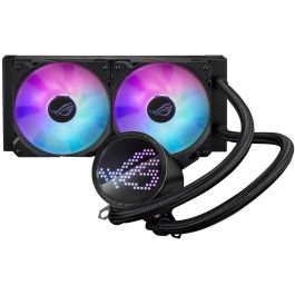 Asus ROG Ryuo III 240 ARGB Sistema de Refrigeración Líquida para CPU, Pantalla OLED AniMe Matrix, Aura Sync RGB, Ventiladores ROG ARGB de 120 mm, Negro - 90RC00J1-M0UAY0