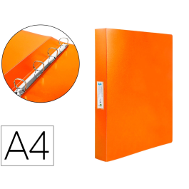 Liderpapel Carpeta 4 Anillas 25 mm Polipropileno Din A4 Naranja Serie Frosty 43431 Precio: 3.69000027. SKU: B19Z3K8TRM