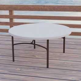 Mesa auxiliar Lifetime Crema 152 x 74 x 152 cm Acero Plástico Mesa auxiliar Lifetime Crema 152 x 74 x 152 cm Acero Plástico