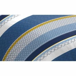 Home Linge Passion HOM3701393711609 Juego nórdico de microfibra STANIS - 1 funda nórdica 140 x 200 cm + 1 funda de almohada 63 x 63 cm - Azul