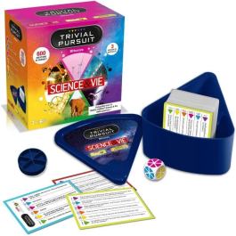 Winning Moves WIN1695914207649 Trivial Pursuit Travel Science & Life Juego de Mesa con 600 Preguntas sobre Ciencia y Vida