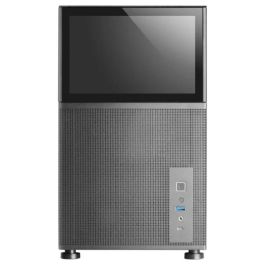 Mars Gaming Caja PC MC-LCD Negra Mini Tower con Pantalla LCD IPS de 8" y Soporte Micro ATX