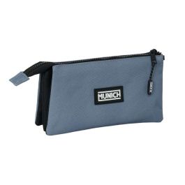 Munich Portatodo Triple Basicos Gris 22x12x3 cm Edad Mínima 3 Años