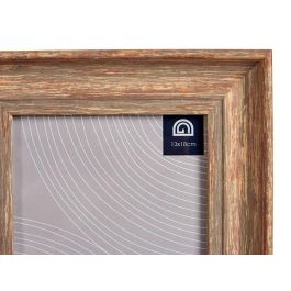 Giftdecor Portafotos Efecto Madera Cobre 13x18 cm (Set de 24)