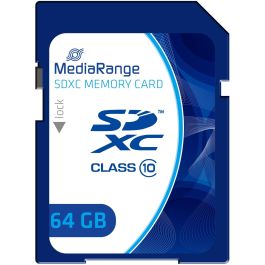 MediaRange MR965 Tarjeta SDXC de 64GB Clase 10, 60 MB/s Lectura, 15 MB/s Escritura