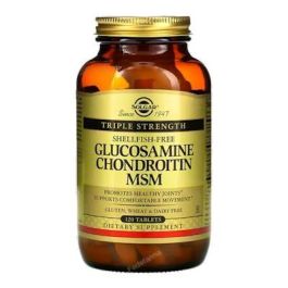Solgar Glucosamina Condroitina MSM Extra Strength, Apoyo Articular y Óseo, Sin Crustáceos, 120 Comprimidos Precio: 99.99. SKU: B14KK9MSMB