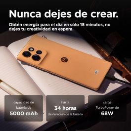 Motorola PB2U0002SE Smartphone Edge 50 con 12GB RAM, 512GB Almacenamiento, 5G y Dual SIM en color Peach Fuzz