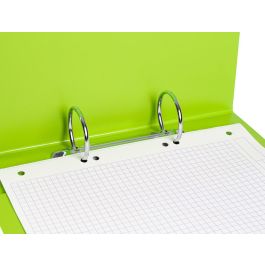 Carpeta De 2 Anillas 40 mm Redondas Liderpapel A5 Carton Forrado Pvc Verde