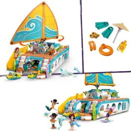 LEGO 42664 Friends Aventura en Barco con Delfines - Juego Creativo para Niñas de 8 Años