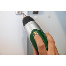 Koma Tools 3v-ar Atornillador a Batería Reversible 3,6V Litio-ion 1300mAh, Luz LED, Mango Antideslizante, 6 Posiciones Par, Velocidad Regulable