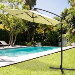 Parasol Aktive Crema 300 cm 4,2 cm Aluminio Parasol Aktive Crema 300 cm 4,2 cm Aluminio