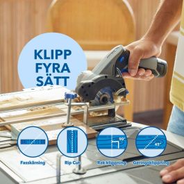Dremel AAAXK80262 Estación de sierra CS12V-S1C con sierra compacta de 12 V, batería de 2 Ah y cargador, accesorios