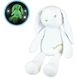 Jemini Conejo de peluche luminoso +/- 30 cm, suave y tranquilizador para niños Precio: 36.49999969. SKU: B1EE9JZEPS
